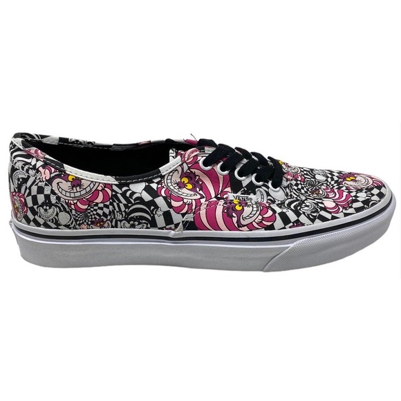 Vans Off The Wall Men X Disney Alice In Wonderlands Cheshire Cat Authentic Shoes - Picture 3 of 8